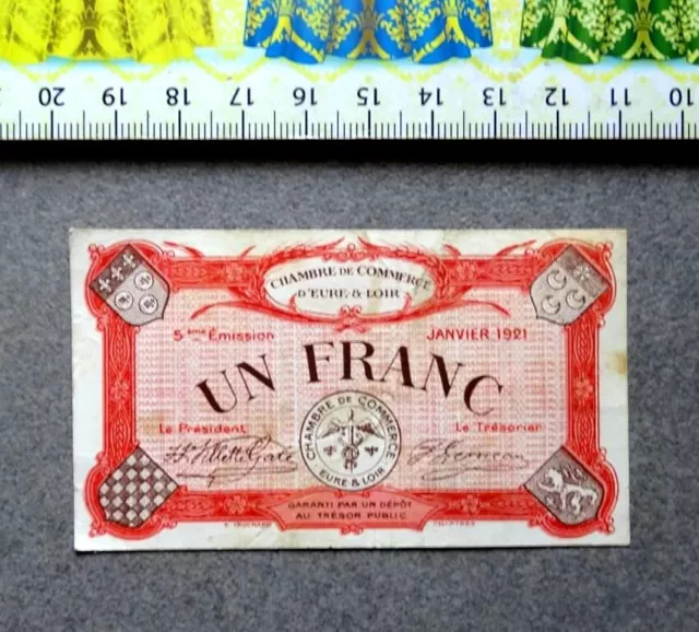 (GB1.4), French  Banknote, 1 Francs, Year : 1921 .