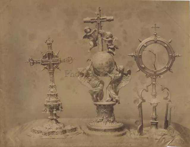 Seville Sevilla Objekte Geistliche Spanien Vintage Albumin Ca 1880