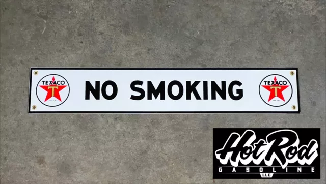 TEXACO No Smoking Porcelain Sign