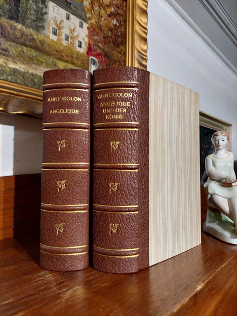 Anne Golon ANGELIQUE Historischer Roman Erotik MEISTEREINBAND LEDER HANDEINBAND
