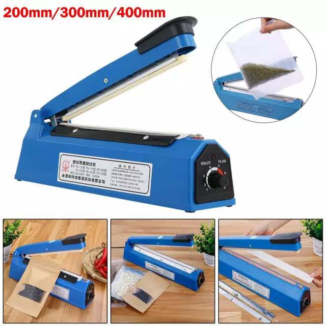 200/300/400mm Hand Impulse Heat  Heating Plastic Bags Sealing Film Machine