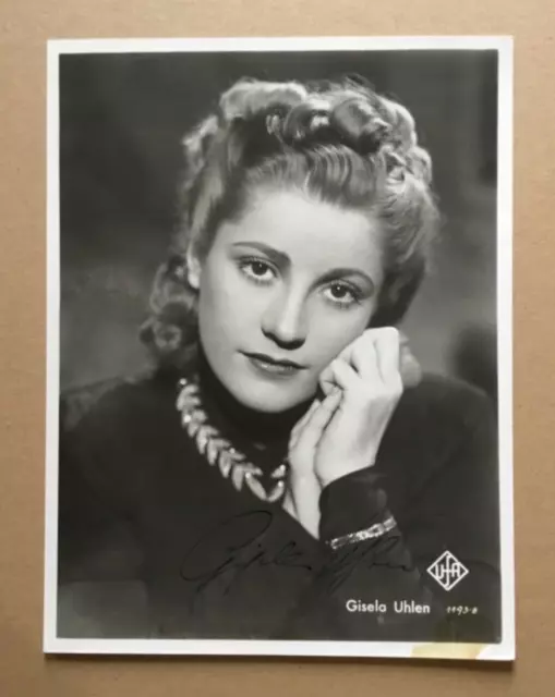 Gisela Uhlen (Original-Autogramm auf Pressefoto '40er) - UFA