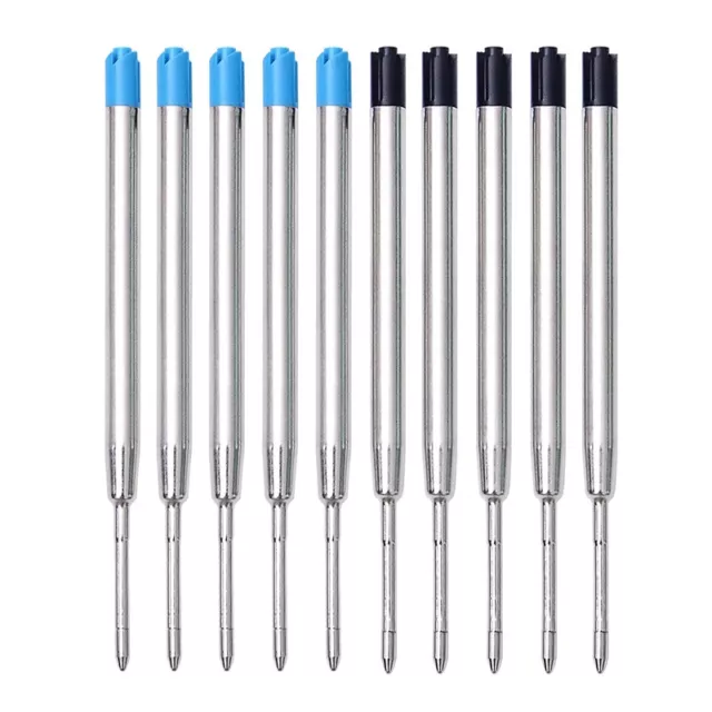 5/10x Black &Blue Compatible Parker Ink Pen Refills Ballpoint Pens 0.7mm Medium