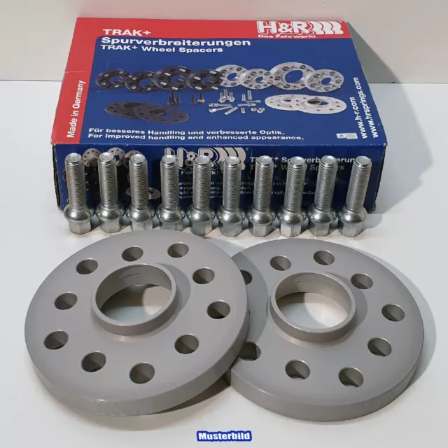 H&R Spurverbreiterung DR für Audi A3 8P,8PA 20=2x10mm Spurplatte mit Bolzen, ABE