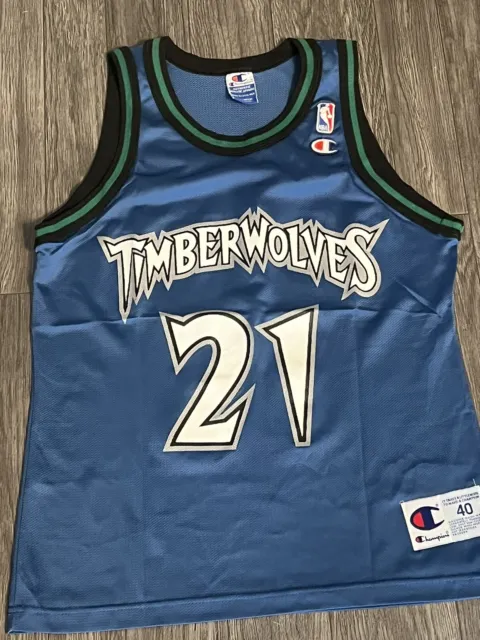 Kevin Garnett Minnesota Timberwolves NBA Champion Jersey Size 40 (Medium)