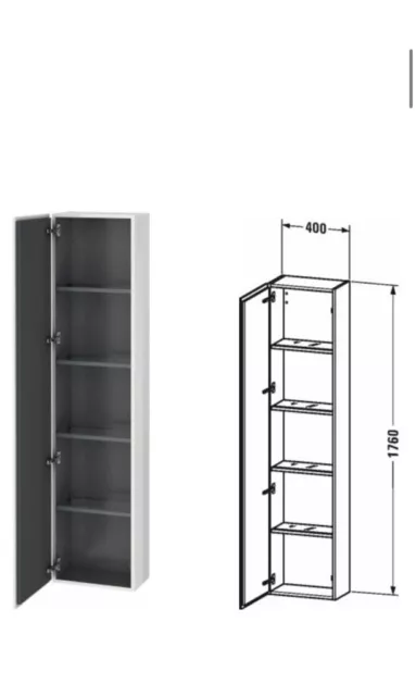 Duravit L Cube Lc Tall Cabinet 1 Door