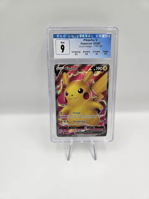 Pikachu V 170/185 Full Art Pokemon Vivid Voltage CGC 9 Graded