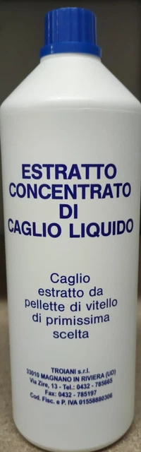 Caglio Liquido DI Vitello Prealpi titolo 1:12.000 KG 0.5