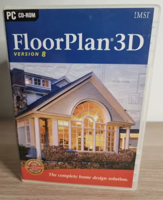 IMSI Floorplan 3D Version 8 PC Software CD-ROM Home Design Studio