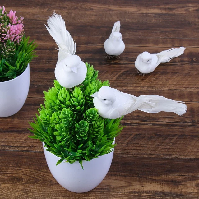 of the bird model home decor simulation white pigeon love peace pigeons
