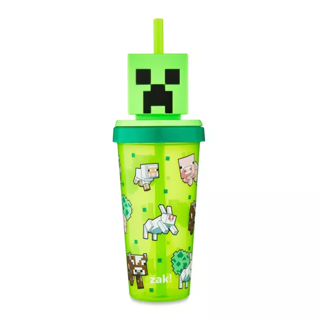 Zak Designs Minecraft 18oz Super Sipper Easter Tumbler