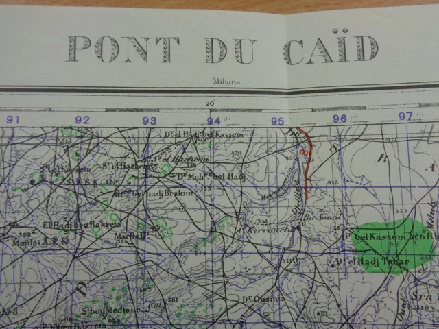 WW2 BRITISH MAP of