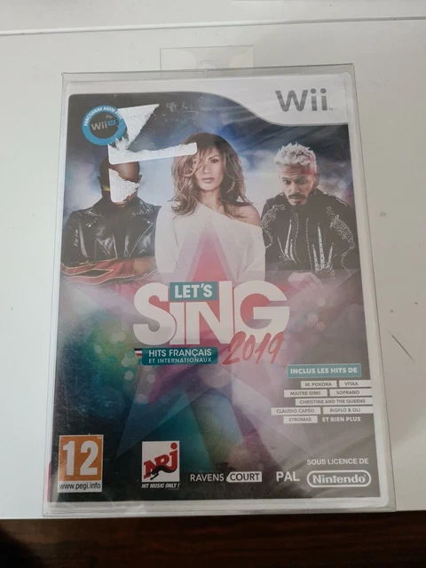 Let's Sing 2019 Hits Français Coffret Jeu + 2 Micro Neuf Rare