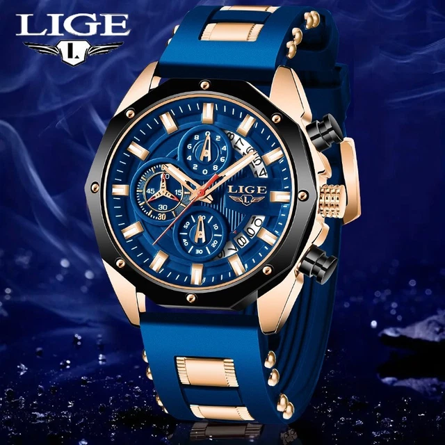 Montres à Quartz Homme Chronographe Montre-Bracelet Horloge Calendrier