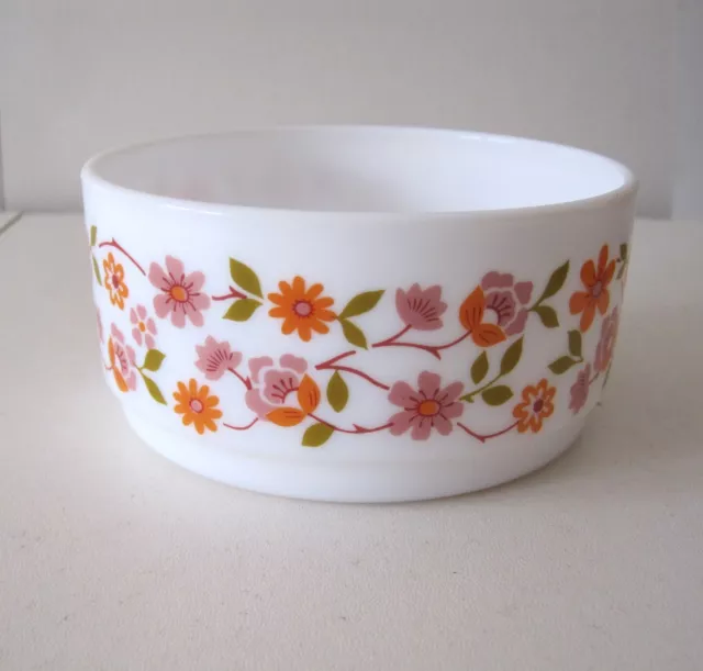 ARCOPAL SCANIA BOWL SUGAR CEREAL SOUP 4.25ins VINTAGE RETRO STACKING