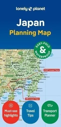 Lonely Planet Japan Planning Map by Lonely Planet 9781787015876 | Brand New