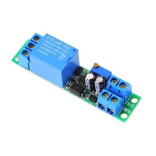 Einstellbares 12-V-Timer-Schaltmodul für Verzögerungs-EIN/AUS-Steuerplatine
