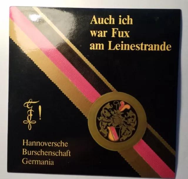Hannover - Burschenschaft Germania - Kleine Schallplatte - 1981 / Studentika
