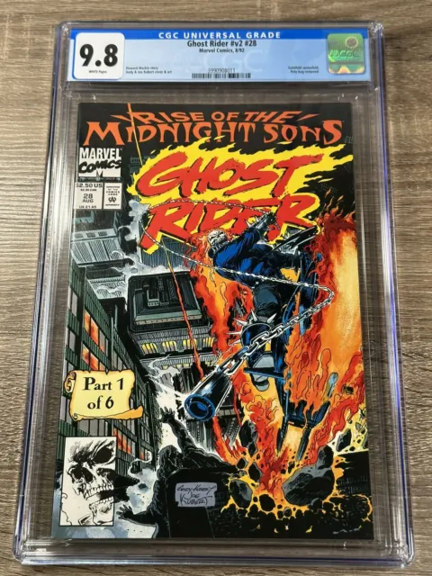 Ghost Rider #28 CGC 9.8 1992! 1st Lilith Midnight Sons! NEW CASE! 🔑🔥