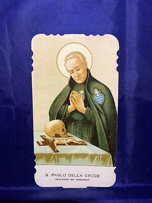 Santino Holy Card San Paolo de La Cruzar 1898