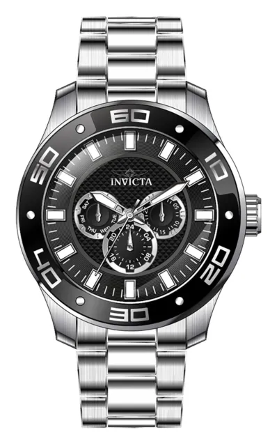 Invicta Pro Plongeur Scuba GMT Cadran Noir INV45756 100M Montre pour Homme