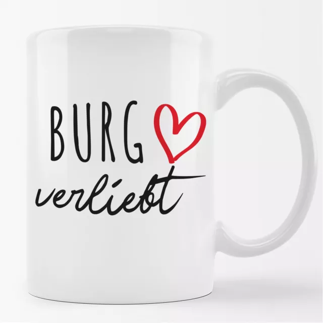 Burg verliebt Geschenk Idee Kaffeetasse Becher Magdeburg Souvenir Weihnachtsgesc