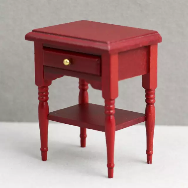 1:12 Miniatur-Nachttisch Möbel Modell Puppenhaus Zubehör Requisiten DIY