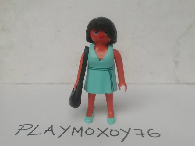 PLAYMOBIL FIGURA Chica Con Crema Y Bolso Mujer Playa Piscina Verano PLAYMOBIL FIGURA Chica Con Crema Y Bolso Mujer Playa Piscina Verano