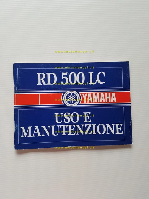 Yamaha RD 500 LC 1985 manuale uso manutenzione libretto originale italiano