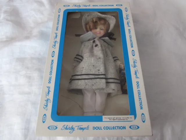 VTG vinyl 12" SHIRLEY TEMPLE DOLL Ideal NRFB Dimples 1099-112322