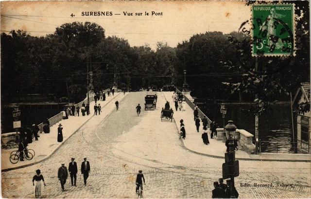 CPA Suresnes vue sur le Pont (1314947)