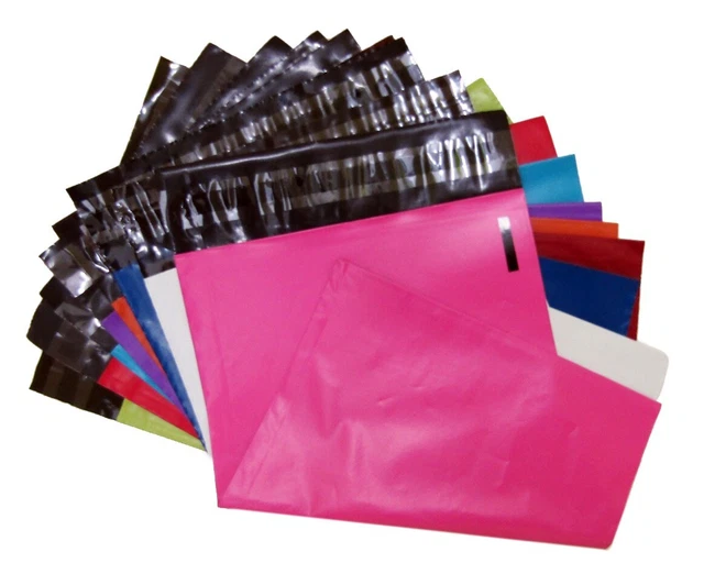 Borse Postali Colorate Sacchi Pacco Posta Borsa Blu Rosa E Rosso Viola