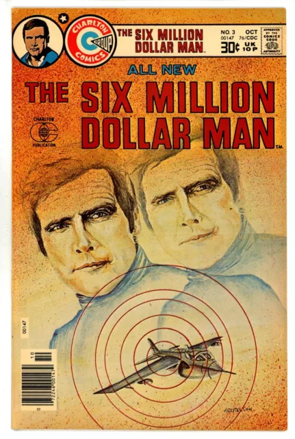 The Six Million Dollar Man #3 Charlton VF+ (1976)