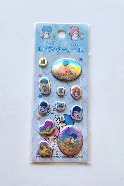 Vintage Sanrio Puffy Stickers NIP Little Twin Stars 2003 Kiki Lala Iridescent Vintage Sanrio Puffy Stickers NIP Little Twin Stars 2003 Kiki Lala Iridescent