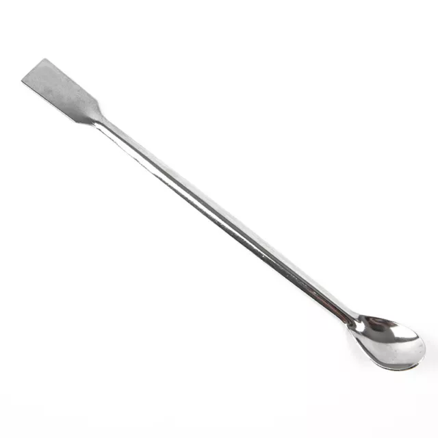 12Pcs Stainless Steel Lab Spoon Spatula Laboratory Sampling Spoon Mixing Spat-wf