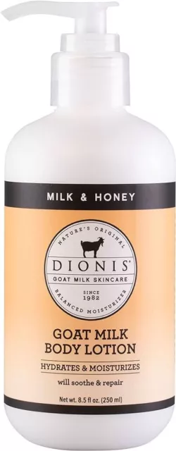 Dionis Goat Milk Skincare Hand and Body Lotion Milk and Honey  8.5 oz