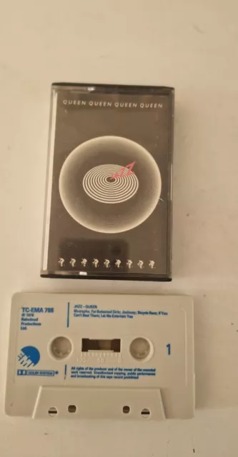 Queen Jazz Cassette Tape Original 1978 Issue TC-EMA 788 Album