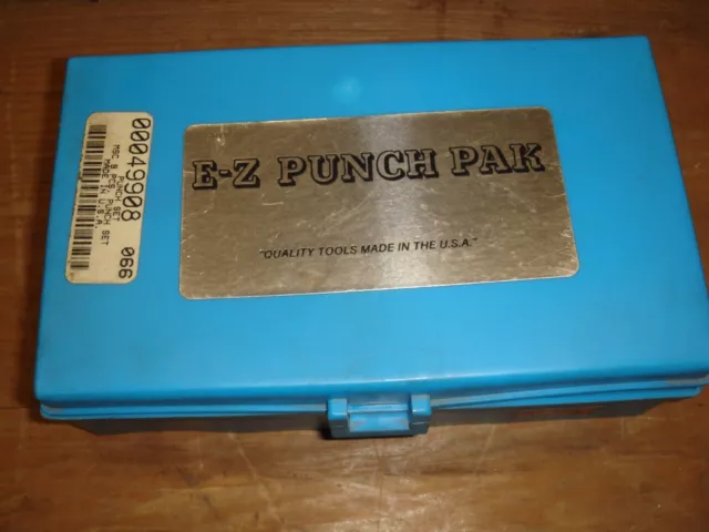 Shim Stock Punch and Die set - MSC E-Z Punch Pak  -  USA made