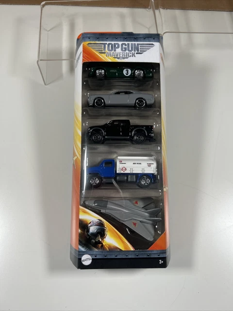 Pack De 5 Voitures Matchbox 1/64 - Top Gun Maverick - Modèles GT Multicolores - Neuf Sous Blister - 2020