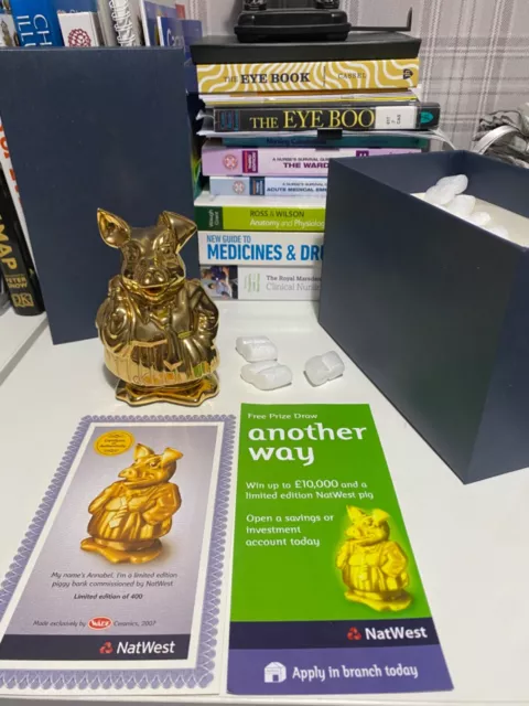 natwest gold pig - Annabel - 1 of 400 rare - with COA - 2007