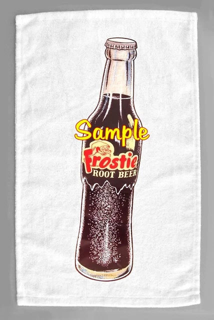 Frostie Root Beer Bottle Soda Microfiber Hand Towel Citrus Cola