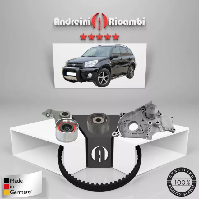 Kit Distribuzione + Pompa Acqua Per Toyota Rav 4 Ii 2.0 D-4D 4Wd 85Kw 116Cv 2004