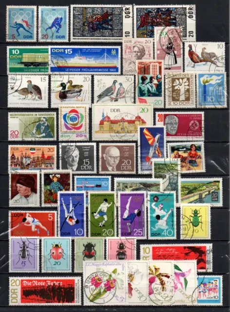 Briefmarken  Sammlung DDR 1968 gest. s. Scan