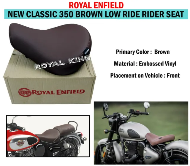 Royal Enfield „Brauner Low-Ride-Fahrersitz“ Für „New Classic 350“