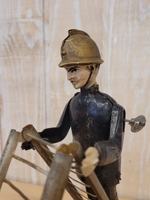 Jouet Ancien Martin Pêcheur En Tôle Friction Joustra - Bon état