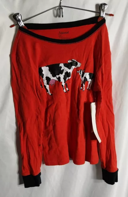 Leveret Kids & Toddler Cow  Doll & Girls Pajamas 100% Cotton 1 Top