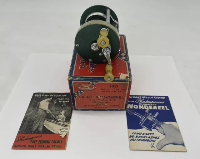 VINTAGE FISHING REEL in box. Shakespeare model #1958 Triumph With E-PERT  Line . $58.50 - PicClick
