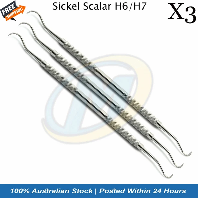 Dental Scaler Anterior Dental Sickle Scaler H6/H7 - Stainless Steel Posterior Scaling Instrument For Subgingival Use Medentra Dental Instruments - Foto 3