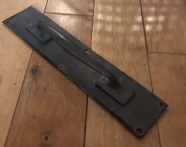Vintage Pull Handle Architectural Salvage Pub Brass Door Handle 357mm x 76mm GD4