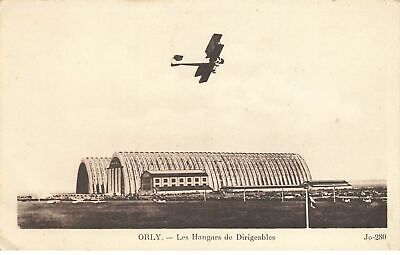 94 Orly #21944 Aviation Hangars De Dirigeables Avion Biplan